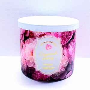 Goose Creek SUGARED PEONY Large 3-Wick Scented Candle, 14.5 oz